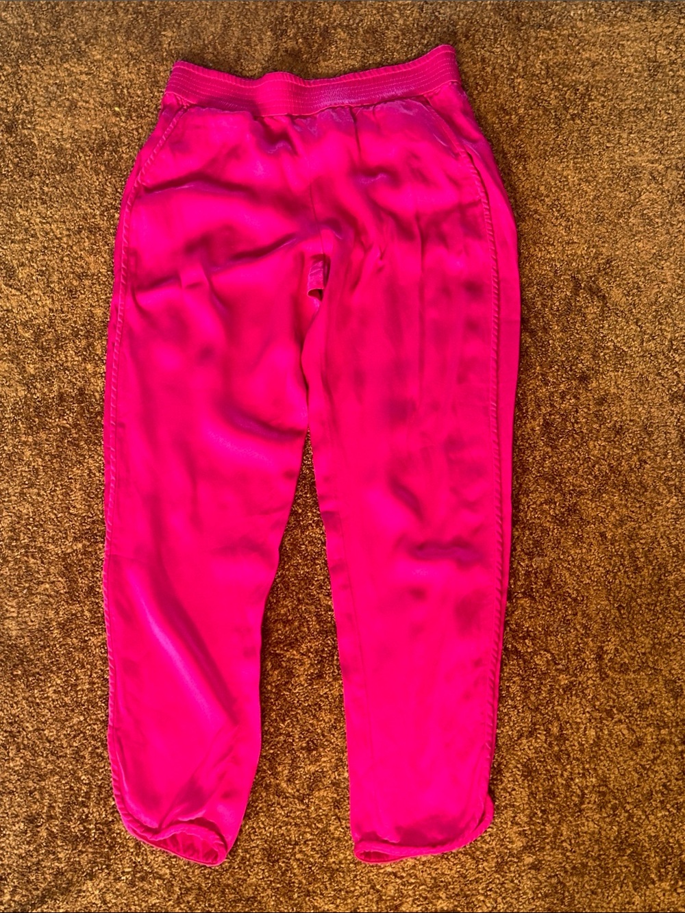 Zara Pink Relaxed Fit Casual Pants